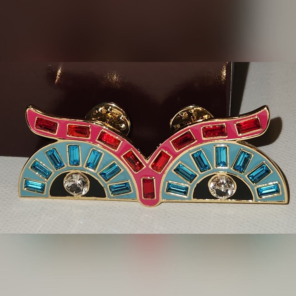Henri Bendel Hazel's Eyes Pin Brooch - Picture 2 of 3